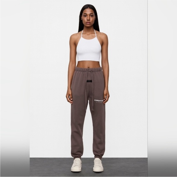 Fear of God Pants - Essentials | S | Fear of God Essentials Taupe Track Pants